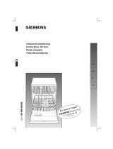 Siemens SE25A265/17 User manual