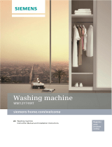 Siemens washing machine User manual