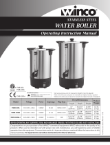 Winco Electric Stainless Steel Water Boiler User manual
