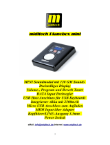 Miditech Pianobox Mini User manual
