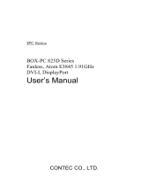 Contec BX-825 Owner's manual