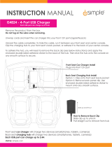 iSimple 4 USB Port Car Charger User manual
