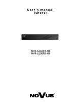 Novus NVR-6208P8-H1 User manual