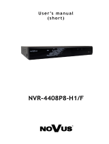 Novus NVR-4408P8-H1/F User manual