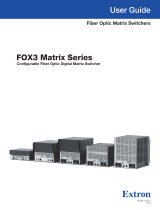 Extron FOX3 Matrix 160x User manual