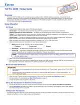 Extron TLP Pro 320M User manual