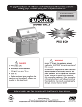 NAPOLEON PRO600RSIB Owner's manual