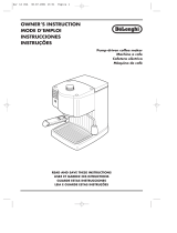 De'Longhi Pump-driven Coffee Maker User manual