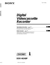 Sony DSR-40/40P User manual