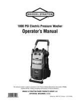 Briggs & Stratton Electric Pressure Washer User manual