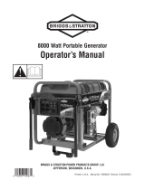 Simplicity 8000 Watt Portable Generator User manual