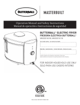 Masterbuilt BUTTERBALL MB23015118 User manual