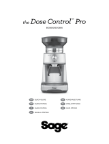 Sage COFFEE GRINDER PRO SILVER (SCG600SIL2EEU1) Owner's manual