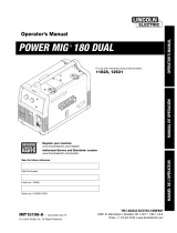 Lincoln Electric POWER MIG 180 Dual User manual