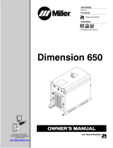 Miller DIMENSION 650 Owner's manual