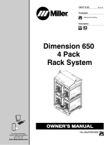 Miller DIMENSION 650 2 AND 4 PACK RACK SYSTEM Owner's manual