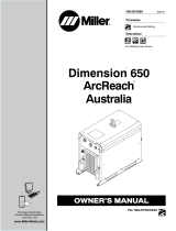 Miller DIMENSION 650 ARCREACH AUSTRALIA Owner's manual