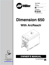 Miller DIMENSION 650 WITH ARCREACH Owner's manual
