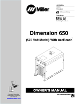 Miller DIMENSION 650 Owner's manual