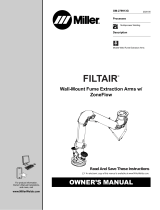 Miller FILTAIR WALL-MNT FUME EXT ARMS Owner's manual