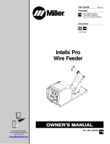 Miller INTELLX PRO WIRE FEEDER Owner's manual