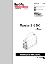 Miller MAXSTAR 210 DX (RED D ARC) Owner's manual