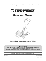 Troy-Bilt Pro-Line CRT Owner's manual