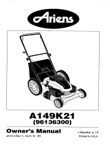 Ariens 96136001100 Owner's manual