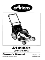 Ariens A149K21 (96136001101) Owner's manual