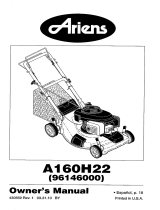 Ariens A160H22 (96146000400) Owner's manual