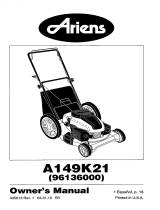 Ariens A149K21 (96136000602) Owner's manual