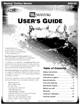 Maytag MAV8557AWQ User manual