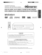 Memorex MVD4541 Owner's manual