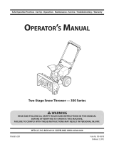 MTD 300 Series Owner's manual