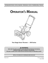 MTD 300 Series Owner's manual