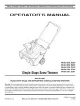 MTD Series 250 Owner's manual