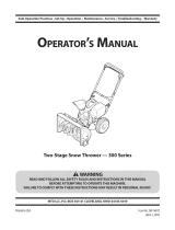 MTD 300 Series Owner's manual