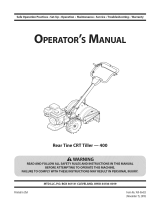 MTD 400 Series Owner's manual
