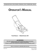 MTD 54M Owner's manual