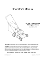 MTD 11A-439R729 Owner's manual