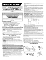 Black & Decker LE750 TYPE 4 Owner's manual