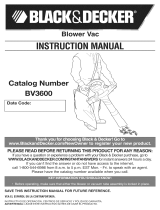 Black & Decker BV3600 Owner's manual