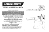 Black & Decker BV3100 Owner's manual