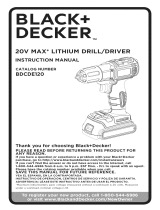 Black & Decker BDCDE120 Owner's manual