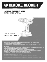 Black & Decker LDX220SBFC TYPE 1 Owner's manual