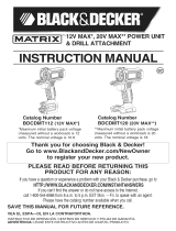 Black & Decker BDCDMT112 TYPE 1 Owner's manual
