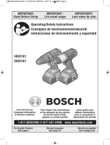 Bosch DDS181A-02 User manual