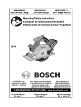 Bosch 1671K Owner's manual