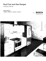 Bosch HDI8054U/01 Installation guide