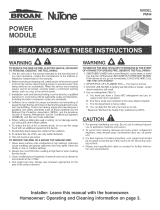 Broan PM44 Installation guide
